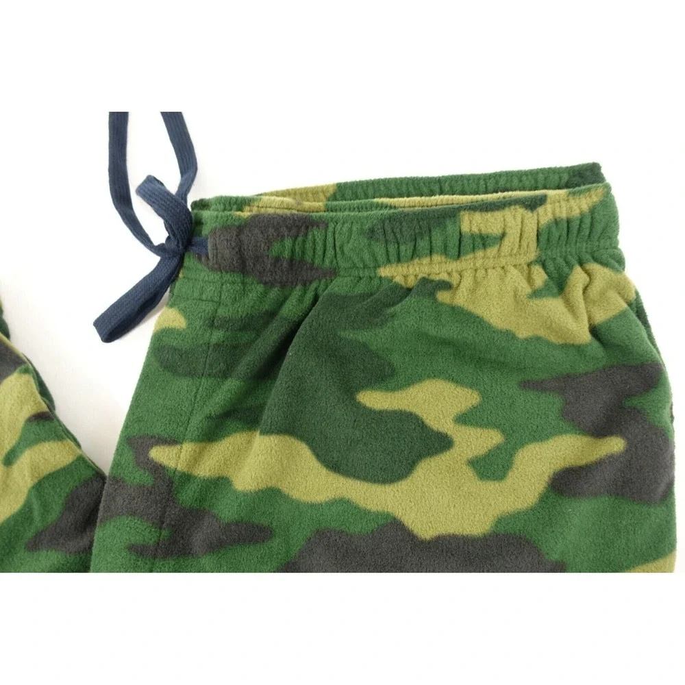 Sonoma Pajama Pants Men 2xb Big and Tall Elastic Waist Pockets Microfleece Camo